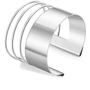 Chic Silver Cuff Bracelet